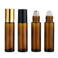 Amber Glass Essential Oil Roller Bottles 10ml Roll on Bottles for Perfumes Oil Essential Oil