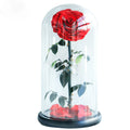 Wholesale Factory Direct Supply Glass Dome Gift Package Valentine's Day Gifts Forever Roses Artificial Flowers