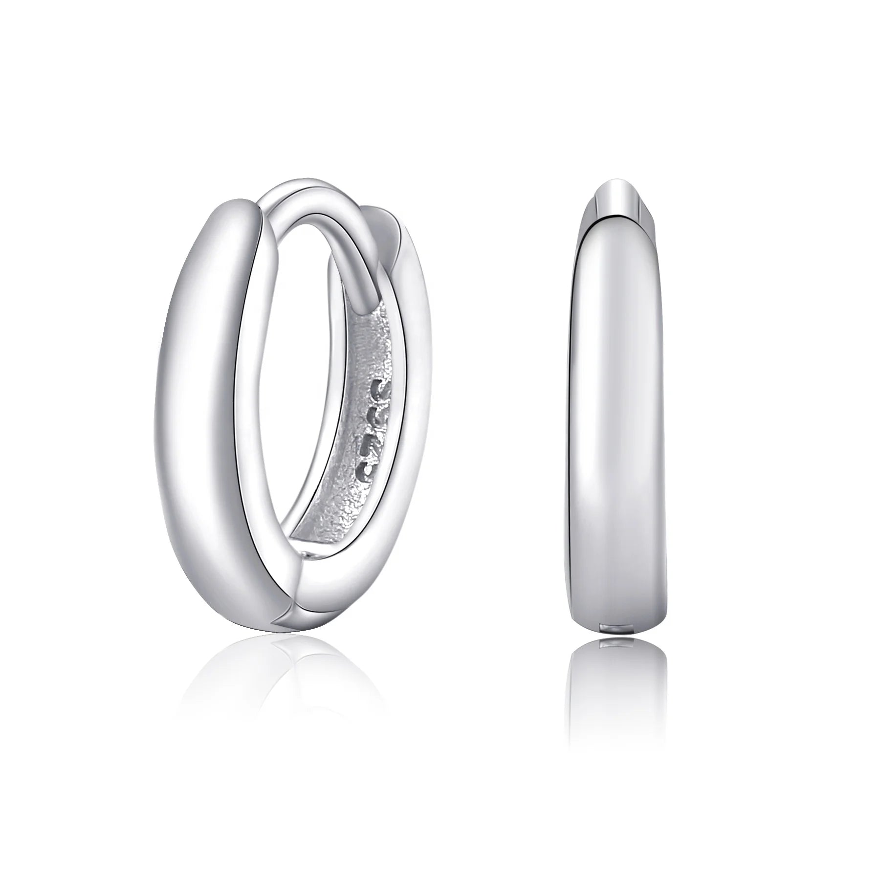 NEW Tiny 5.5mm 6.5mm 9mm 11mm 925 Sterling Silver Jewelry Earrings Hoop Huggie Earring Hinged Cartilage Earrings Woman Man Gifts