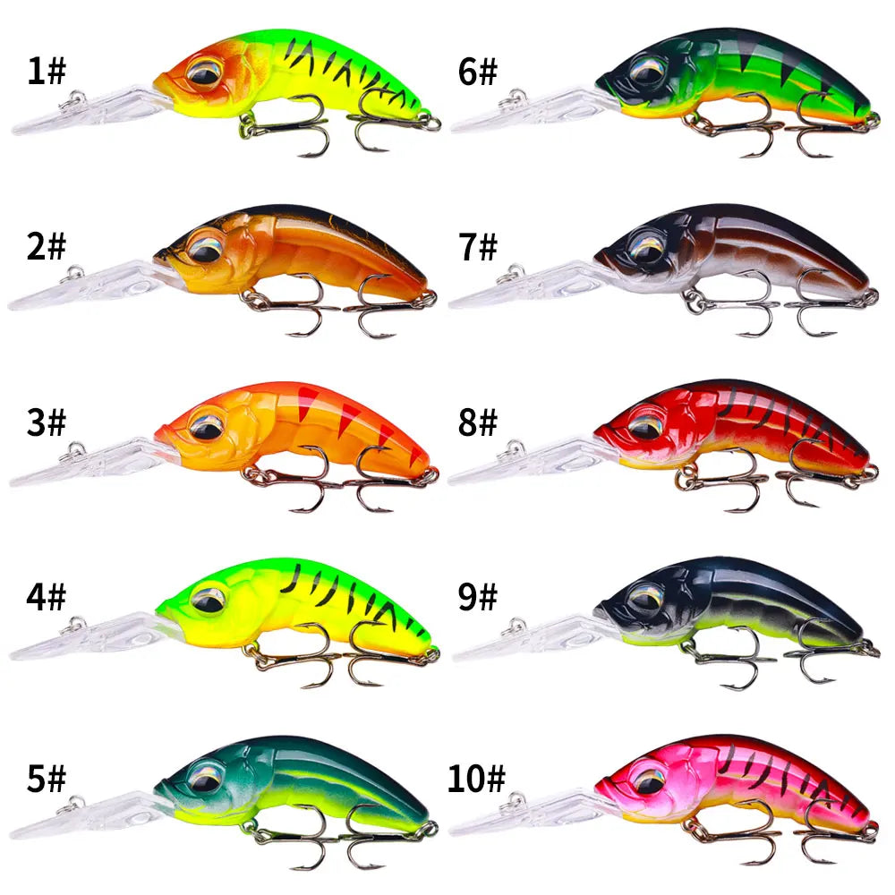 HENGJIA New 12.2g/10.3cm 10color Minnow Fishing Lures Jerkbait Minnow Lure