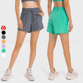 Wholesale Women's Side Pocket Shorts De Para Mujer Custom Logo Gym Fitness Workout Female Tennis Shorts for Women Casual Loose