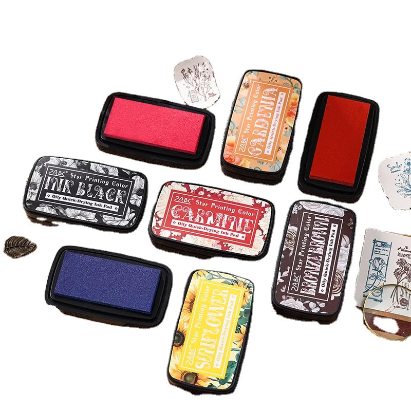 1pcs in Star Printing Oil-based Ink Vintage Color Stamp Pad Colorful Stamping Clay Stamps Special Handbook Clay