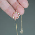 Korean Fashion Pure 925 Sterling Silver Thin Chain Circle Round Charm Bracelets for Women Girls Jewelry