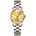 JSDUN 8763 Women Oem Custom Sport Watch Waterproof Factory Sale Stylish Custom  Movement Stainless Steel  Mechanical Lady Watch