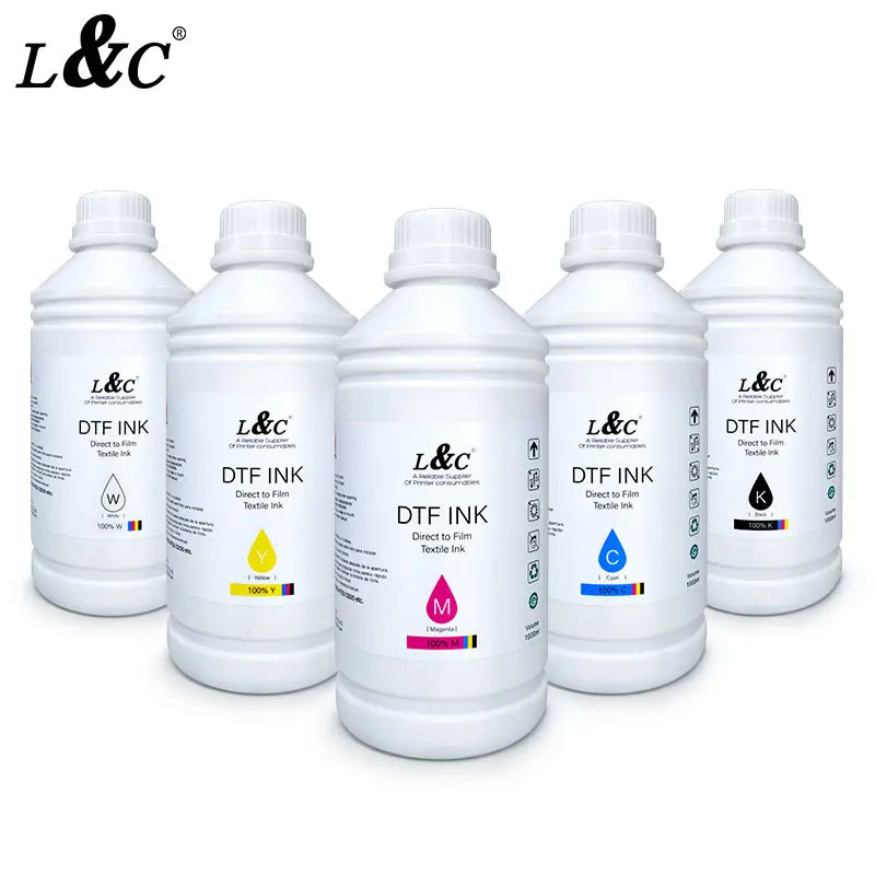 Free Customization Heat Transfer Ink Circulation System 1000ml Tinta Dtf Ink for epson L1800 I3200 DX5 DX6 Xp500 Xp600