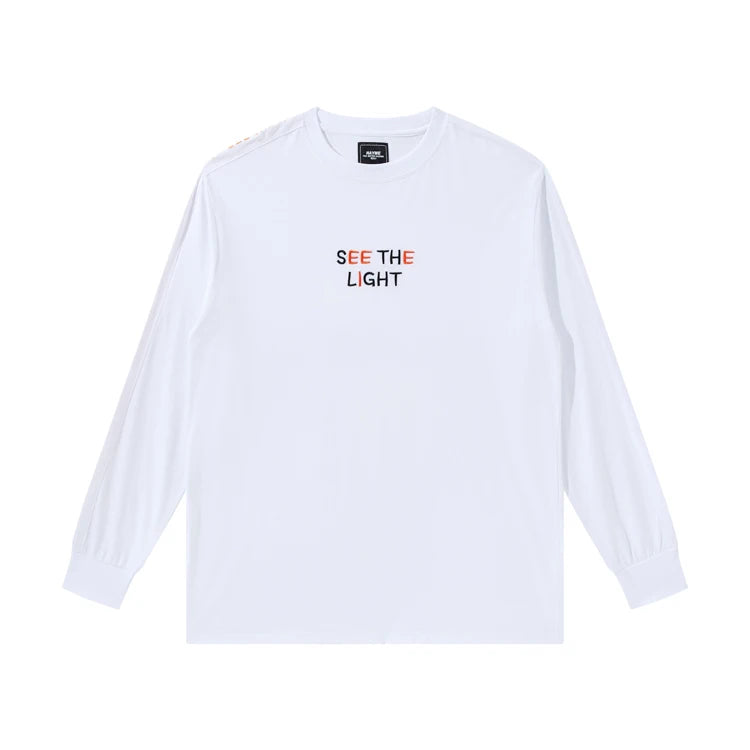 Wholesale Cotton White T Shirts Heavyweight Custom Tshirt Mens Oversized Plain Long Sleeve T Shirt in Bulk