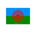 Gypsy Flag Romani People Flags Polyester Fabric with Two Brass Grommets Indoor and Outdoor Decor