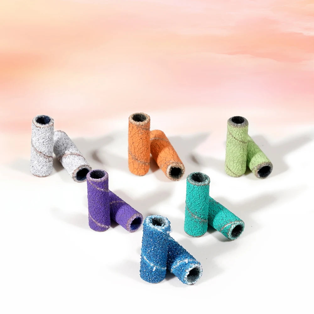 Disposable Durable  Not Heat up Mini Sanding Band 80# Mixed Colors Choose Acrylic Small Surface Removing Strong Callouses