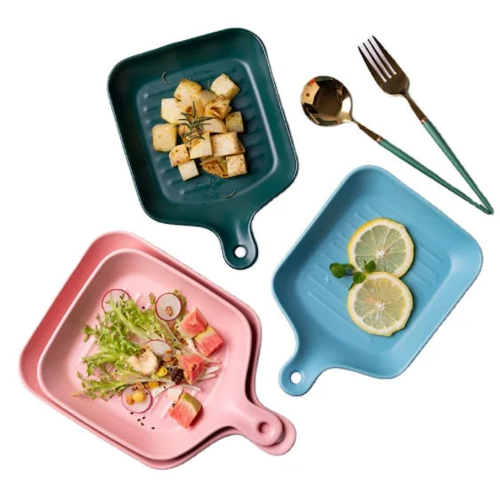 High Temperature Resistant Ceramic Cookware Set Oven Cooking Plate and Baking Pan Dishware for Gift Giving