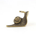2026 Miniature Simulation Animal Desk Ornament Brass Snail Pet Figurines Table Tea Antique Copper Crafts Home Decorations