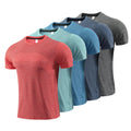 Men Workout Tshirt Short Sleeve Loose Casual Running Breathable Quick Dry Sport Shirts With Printed
