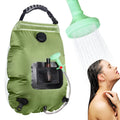 20L Pvc Portable Outdoor Travel Solar Camping Shower Bag Hanging Shower Tote Bag With Removable Hose Switchable Shower Head