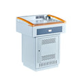 Multimedia Digital Podium School Electronic Podium Table Classroom Metal Central Control Lectern