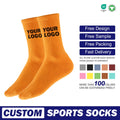 Unisex Autumn Winter Sports Socks New Letter Print Cotton Warm Tread Sweat-Absorbent Features Bottom Logo Position