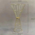 New Wedding Props Electroplated Flower Rack Geometric Guide Small Waist Table Flower Table Decoration Stage Decoration