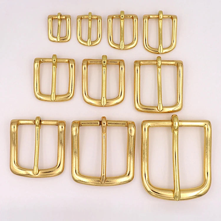Hot Sale High Quality Solid Brass Belt Leather Buckle Strong Pin Bag Hanger Hardware Pet Collar Accessories