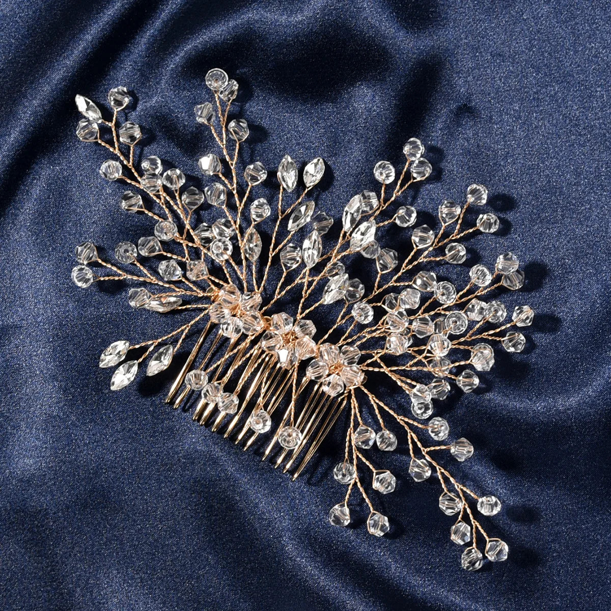 ML1517 Fashion Crystal Hair Comb Bridal Handmade Crystals Hair Comb Wedding Hair Jewelry