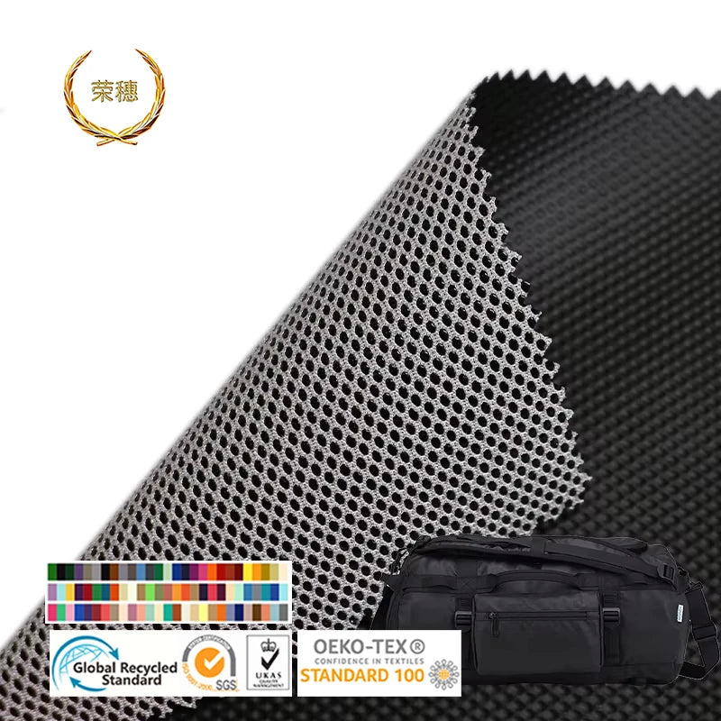 China Manufacturers Waterproof Abrasion-Resistant Polyester White Fish Net Bird Eye Mesh Wear Resistant Bag Fabric