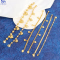 JXX Christmas Gift Bracelet Girls Women Harmony Lovely 24K Available Sizes Charm Heart Bracelet Bell Jewelry Women Party