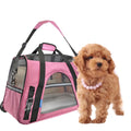 Soft Sided Mesh Outdoor Pet Carriers Bag Breathable Airline Approved Portable Travel Pet Carrier Bag for Cats and Dogs