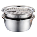 Hot Sale 3PCS Kitchen Stainless Steel Single Sink Cake Dough Salad Fruit Grater Mixing Bowl Set With Lid