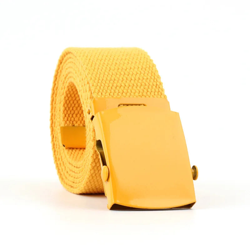 Mens Colorful Cotton Fabric Cotton Canvas Web Belt