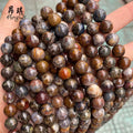 Wholesale Natural Brown Pietersite Beads 6mm 8mm 10mm Smooth Round Loose Natural Pitersite Gemstone Beads for Jewelry Making