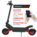 EU Warehouse X10 Model 1000W Dual Motor Long Range Lithium Battery Foldable Off-Road Electric Scooter With Suspensions for Adult