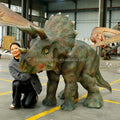 Factory Supply Waterproof Full-body OEM Animatronic Dinosaur Costume Lifelike Baby Triceratops Suit for Events