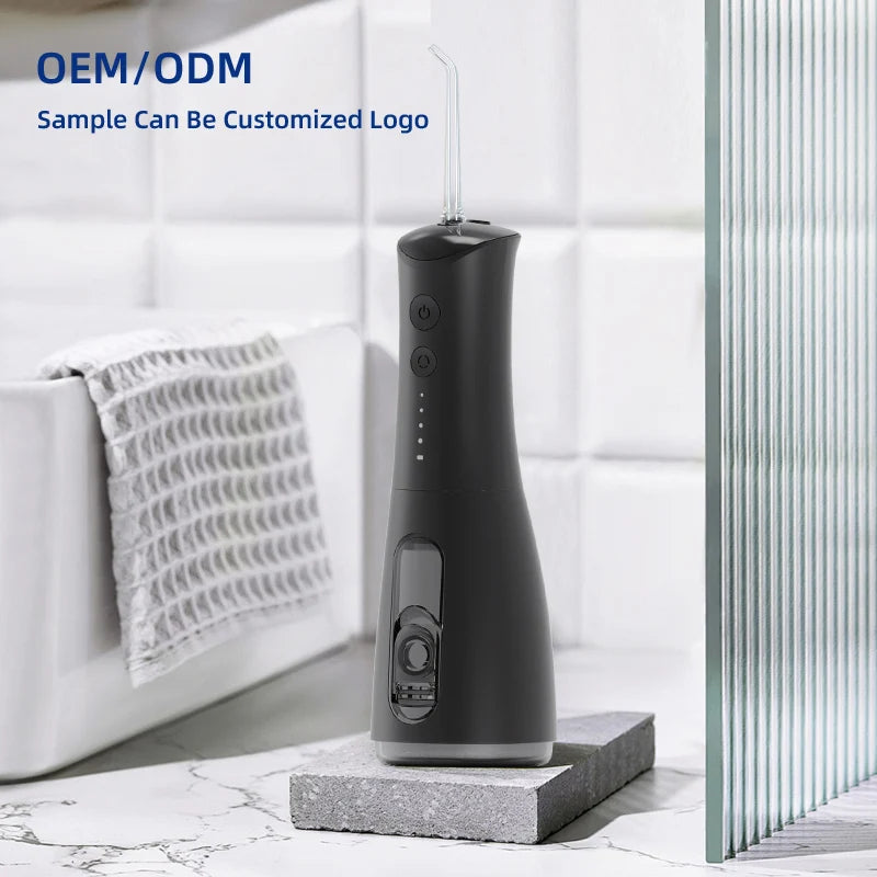 Oral Care Irrigator Professional Dental Rechargeable IPX7 Waterproof Portable Water Flosser with 4 Modes Cleaning Device