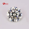 Wuzhou Ready Stock Artificial Gemstone Wholesale 5A 8 Hearts & 8 Arrows Round Excellent Faced Cut G White Color Cubic Zirconia