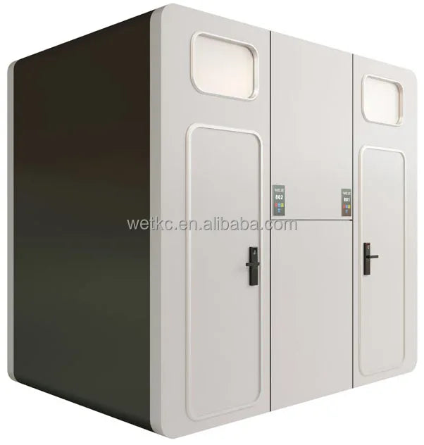 WE Modern Solid Wood Capsule Bed Pod Box Panel Style Sleep Bed for Bedroom Room Hotels Hospitals Schools Apartments
