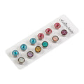 Colorful Round Shape Magnet Brooch for Muslim Hijab Scarf Fashionable Alloy Jewelry for Wedding Party or Gift