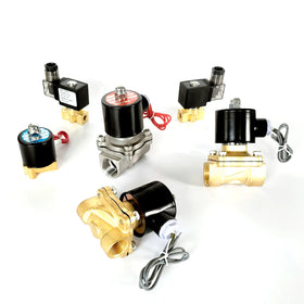 2/2 Way Direct Acting Diaphragm 1/2 Pipe 2 Way NO Brass Water Electric Membran 12v Normally Open Solenoid Water Valve