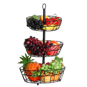 Three Tier Fruit Basket Hanging Fruit Basket Fruit Basket Metal