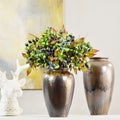 Qq342 Wholesale Artificial Wild Berry Branch Real Touch Green Flower Branch Wedding Decoration Flower Home Wedding Decor