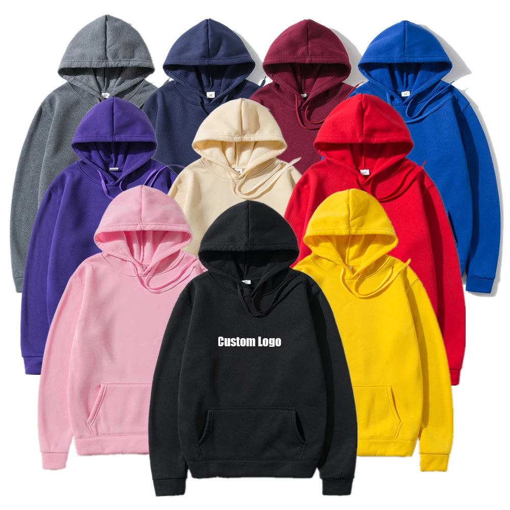 Unisex Men Women Custom logo Oversize Heavy Weight Thick Sweater Hoodie Supplier Bulk Hoodie Sweatshirts