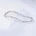 Moissanite White Gold Color  Vvs Moissanite Bracelet Moissanite Tennis Chain 925 Sterling Silver Bracelet