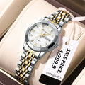 Poedagar Watch Women Diamond Luxury  Ladies Watch Stainless Steel Quartz Watches Waterproof Calendar Luminous for Womens Clock