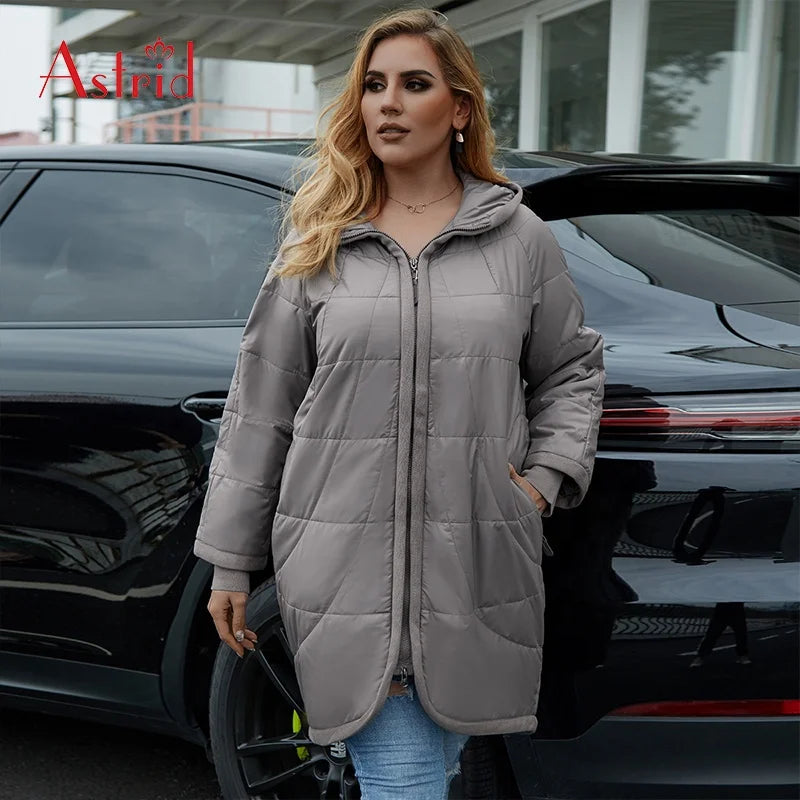 Wholesale New Winter Jacket Women Zipper Hooded Plus Size Female Jacket Coat Autumn 5XL Clothes Solid Warm Parka Clothing