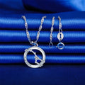 Big Dipper S925 Sterling Silver Diamond Necklace for Women Trendy Wedding Engagement and Party Accessory with Zircon