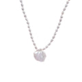 Luxury Natural Freshwater Pearl Necklace with Baroque Pendant Rice Bead Chain for Women Hypoallergenic Light Jewelry Gift