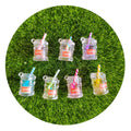 Luminous Bottle Straw Resin Beads for Headwear Decoration Smartphone Styling Slime Toy Making Jewelry Crafting