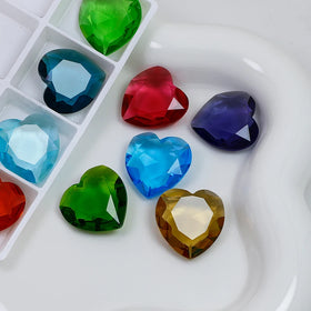 Dongzhou Large Size Transparent Heart Fancy Stone K9 Strass Rhinestones Wholesale Crystal Beads for Jewelry Diy Accessories