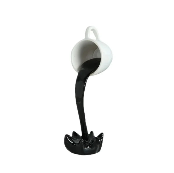 Three-dimensional Love Model Coffee Cup Ornament Artwork Suspended Standing Mug Collectible Resin Crafts Home Decoration
