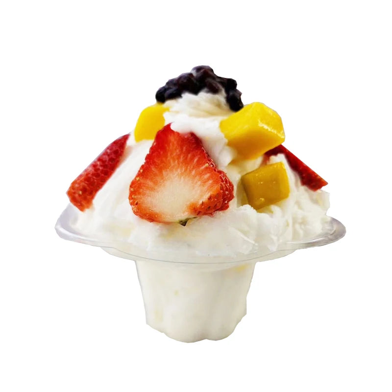 500ml Shaved Ice Cup with Lid Snow Cone Flower Cup Shave Ice Cream Flower PS Plastic Cups Summer Hot Sale Popular