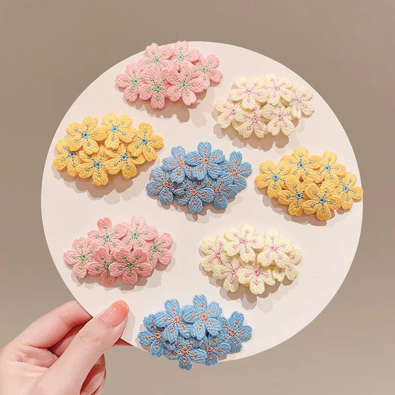Hot Selling New Design Children's Cloth Hair Clips Sweet Elegant Style Kids Cute Colorful BB Hairbands