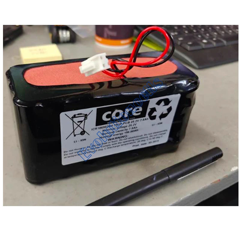 Original Replacement ICR1865026H-7S3P-PCB 25.2V 7.8AH 196.56Wh Li-ion Battery Pack for Core Q Colourpoint Lighting