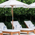 Garden Round Square White Big Size Patio Umbrella Center Pole Sun Parasol Outdoor Patio Umbrella