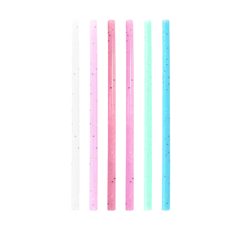 Straw Reusable Briaight Straight Food Grade Silicone Hot Selling 250mm Drinking Straws Bar Accessories Drinking Tool T/T
